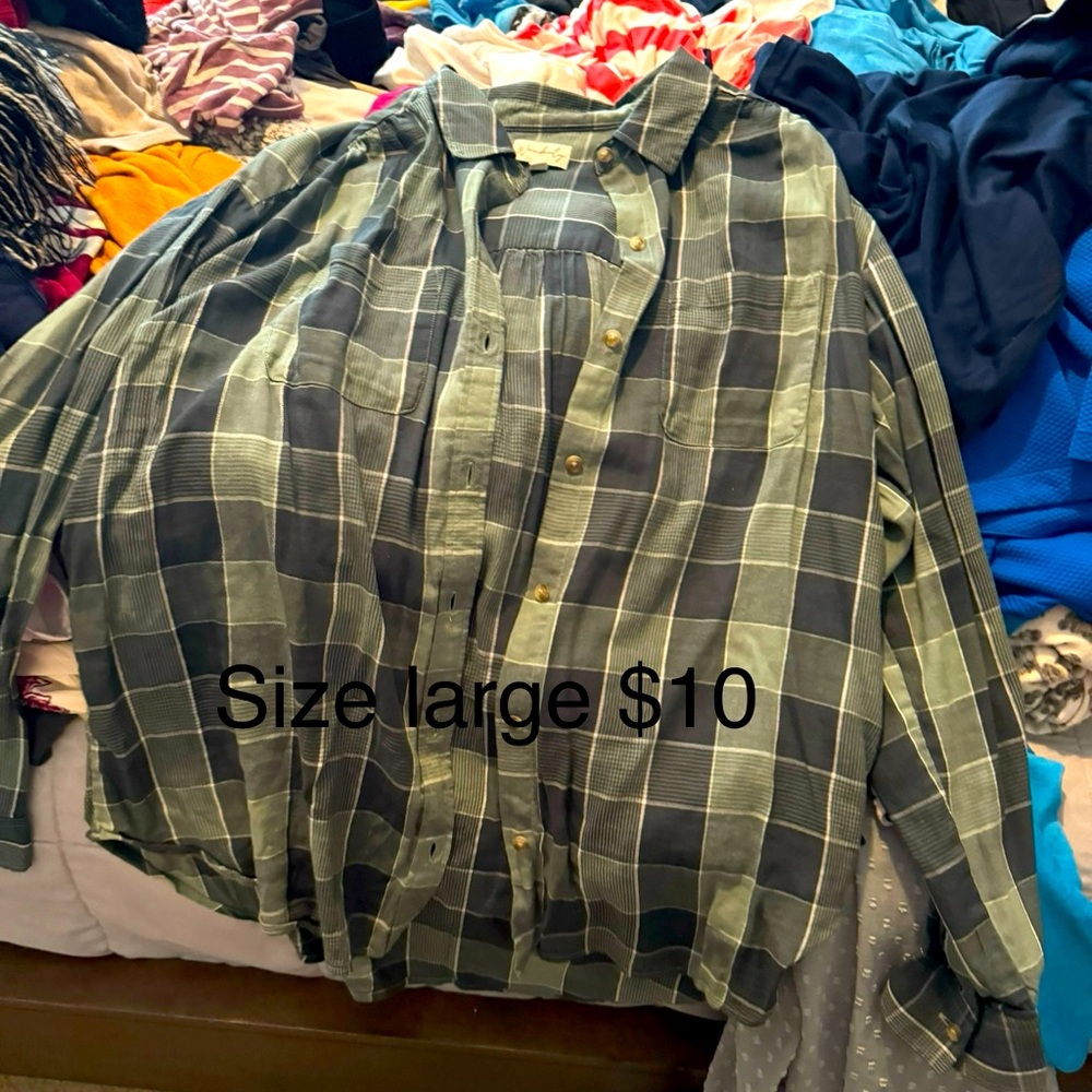 Flannel tee